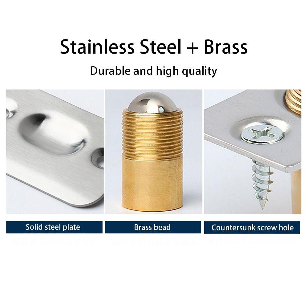 1Set with Screws Closet Door Ball Catch Spring Roller Ball Door Latch Set New Door Stopper