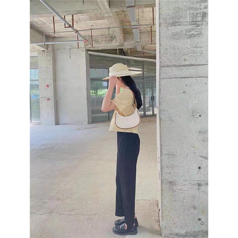 Korean Niche Crescent Underarm Bag Women Luxury Fashion Mini Handbag Single Shoulder Crossbody Purse