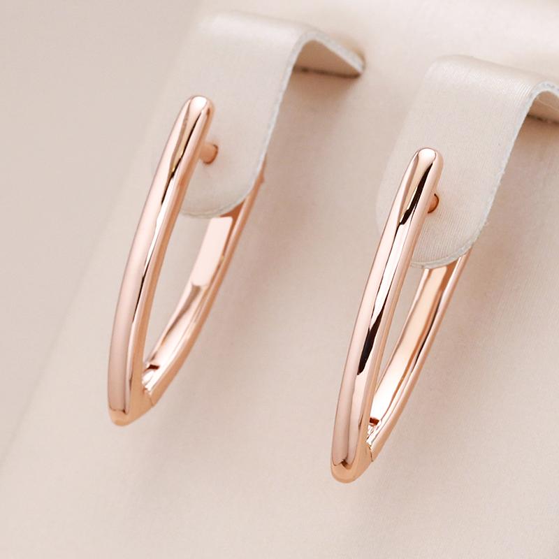 Cercei cu pandantiv, în formă de V, geometrică, lucioasă, în formă de V, pentru femei, asortare zilnică, accesorii la modă