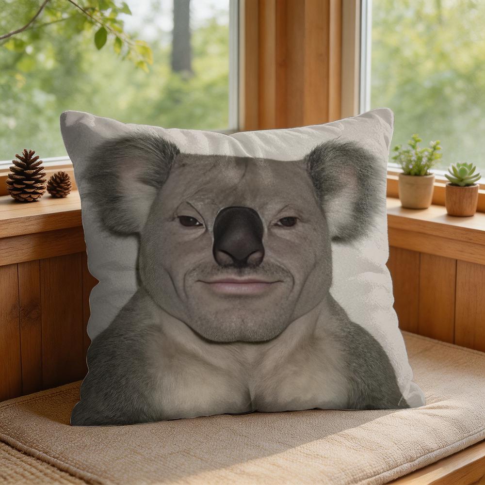 Abstrakte Hässliche Tiere Lustige Niedliche Kissenhülle Quadratisch Kurzer Plüsch Kissenbezug Wohnzimmer Sofa Heimdeko Funda X