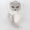 Flexible Mask With Plush Tail DIY Crafting Supply Costume Accessory For Costume And Creative Dressing Up Event