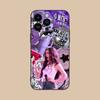 Mobile Olivia Phone Case for iPhone 16 15 14 13 12 11 X XR XS 8 7 Pro Max Plus Mini Black Cellphones Cover Smartphone