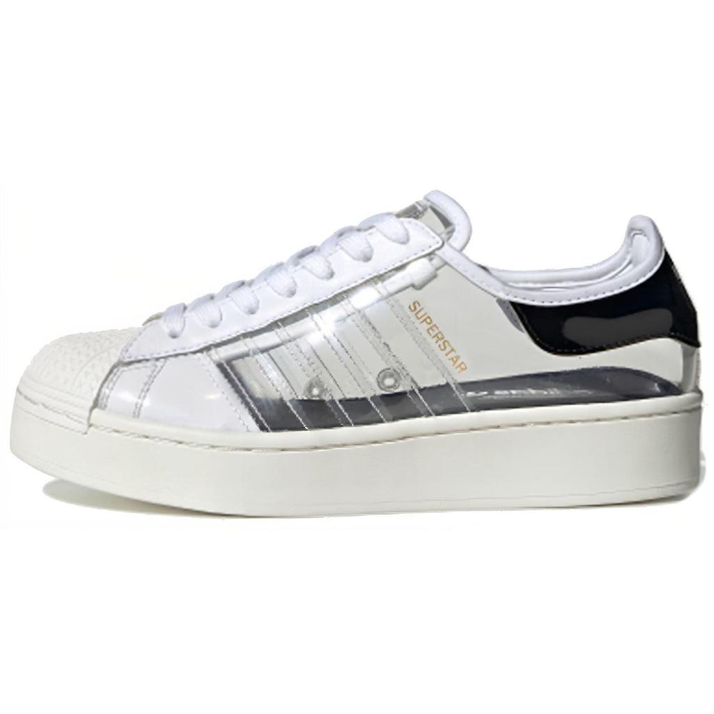 adidas Originals Superstar Serie Gedurfde Transparante Dikke Zool Lage Top Skate Schoenen Dames Sneakers Ivoor-Wit FV3361