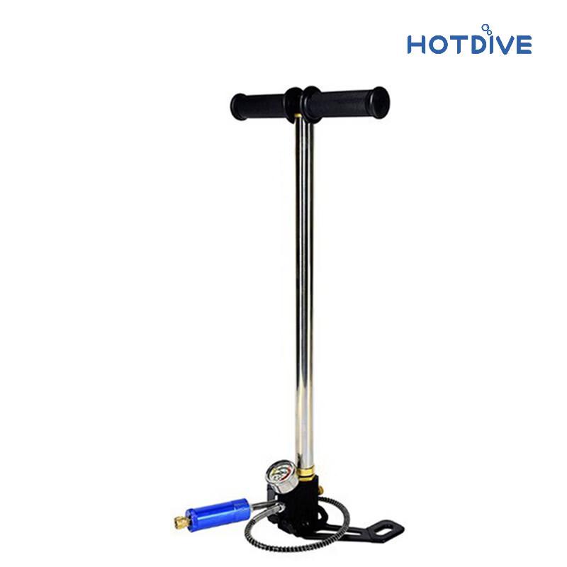 Ручной воздушный насос высокого давления HOTDIVE с манометром