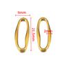 6pcs 2pcs Stainless Steel Irregular Geometric Oval Connectors Hollow Frame Bezel Charms for DIY UV Resin Earrings Jewelry Making