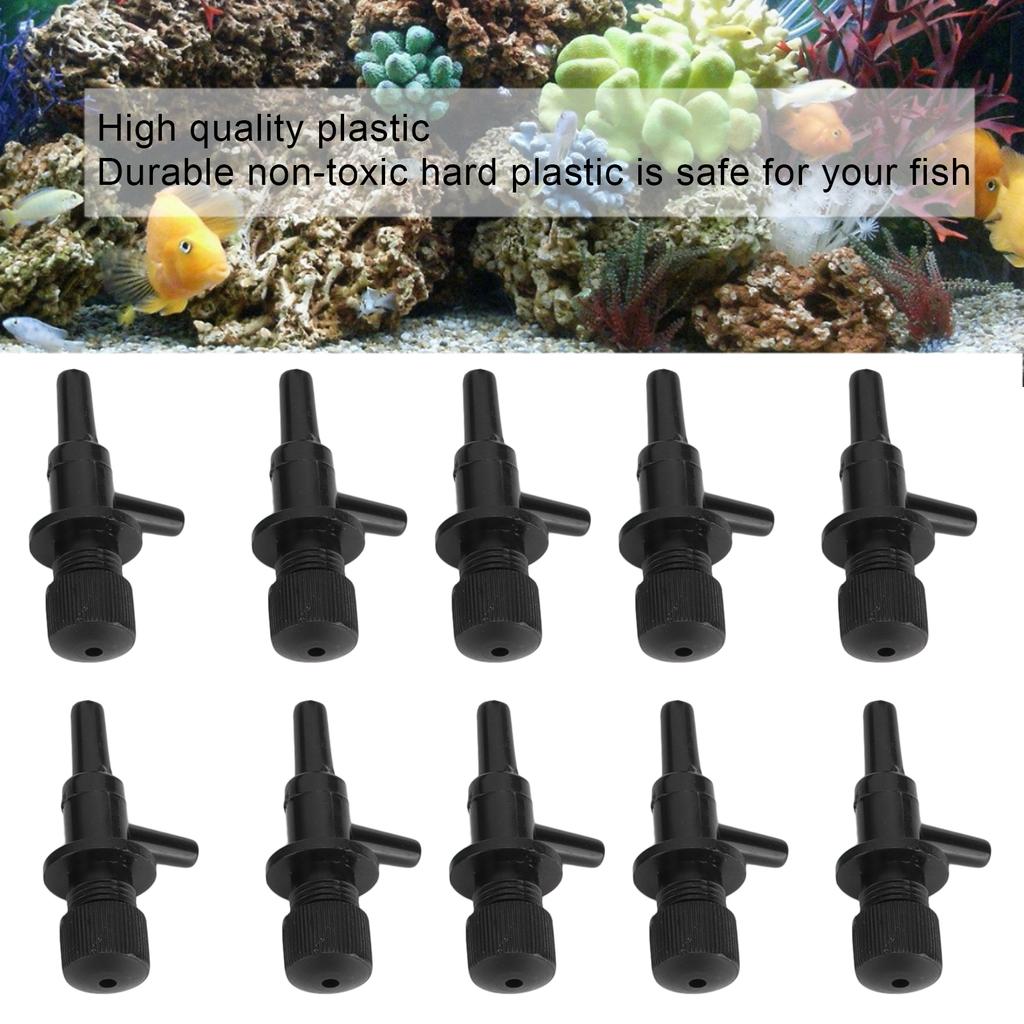 10 Pack Aquarium Control Valves Plastic Fish Line Control Regulator Valve