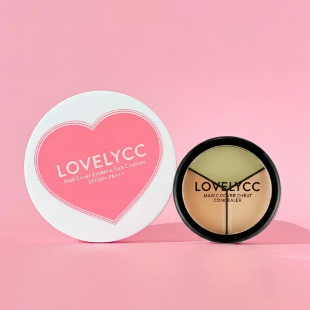 [SET] Pink Tone-Up Cover Essence Sun Cushion 15g + Magic Cover Cheat Concealer 12g No. 13