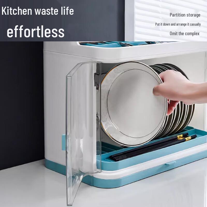 Kitchen Dish Drying Rack with Lid