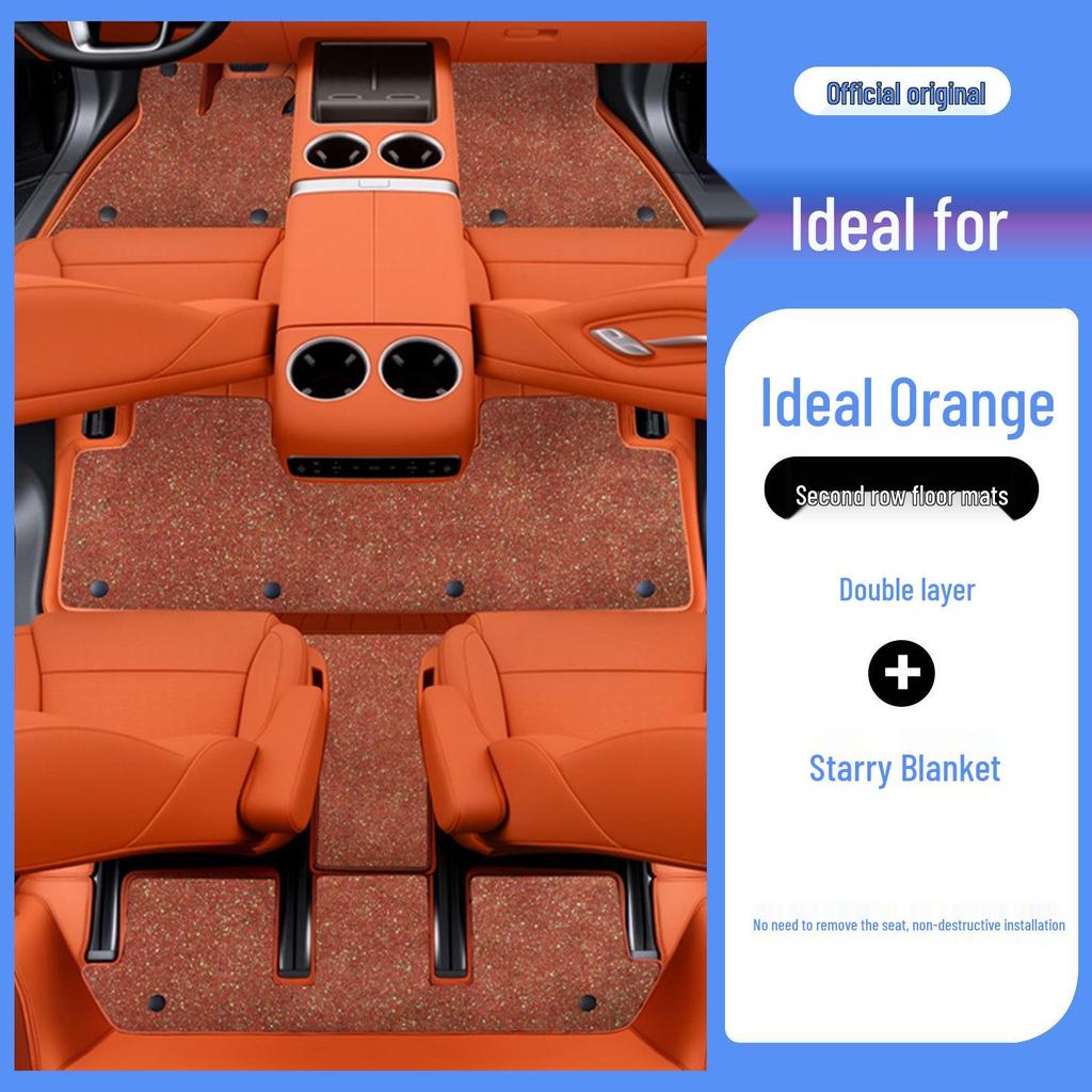 Ideal i8 Full Coverage Odorless Floor Mats – Eco-Friendly Leather Car Interior Protection
