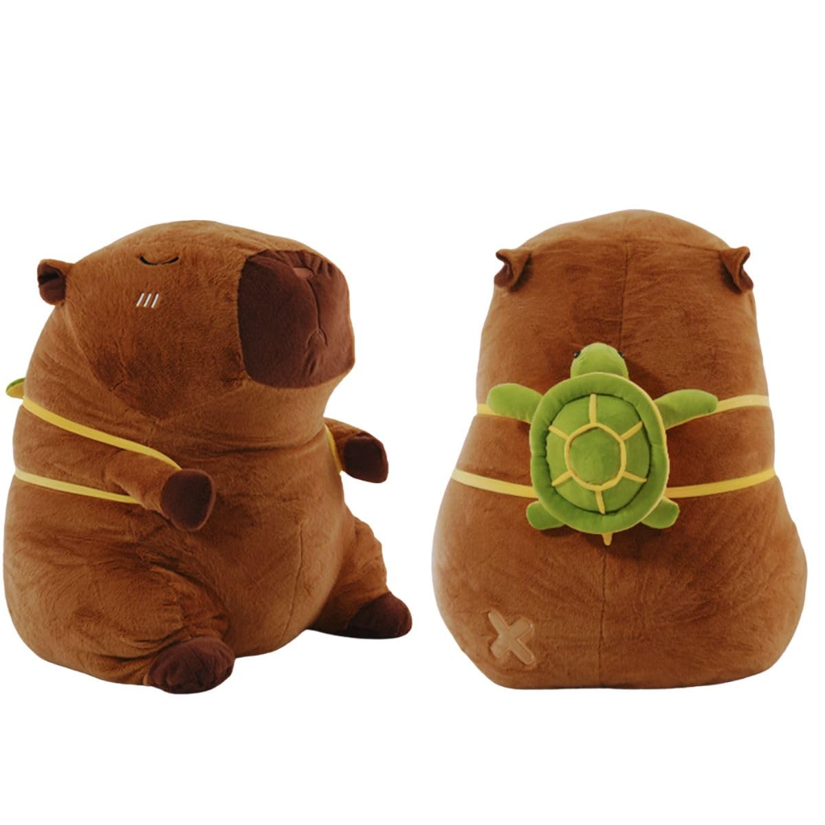 

Clearstone Capybara Plush Toy, Chavimaru Turtle, Extra Large, 90cm, Brown