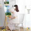 Wooden Tripod Floor Easel for Oil Painting - Foldable Art Student Stand