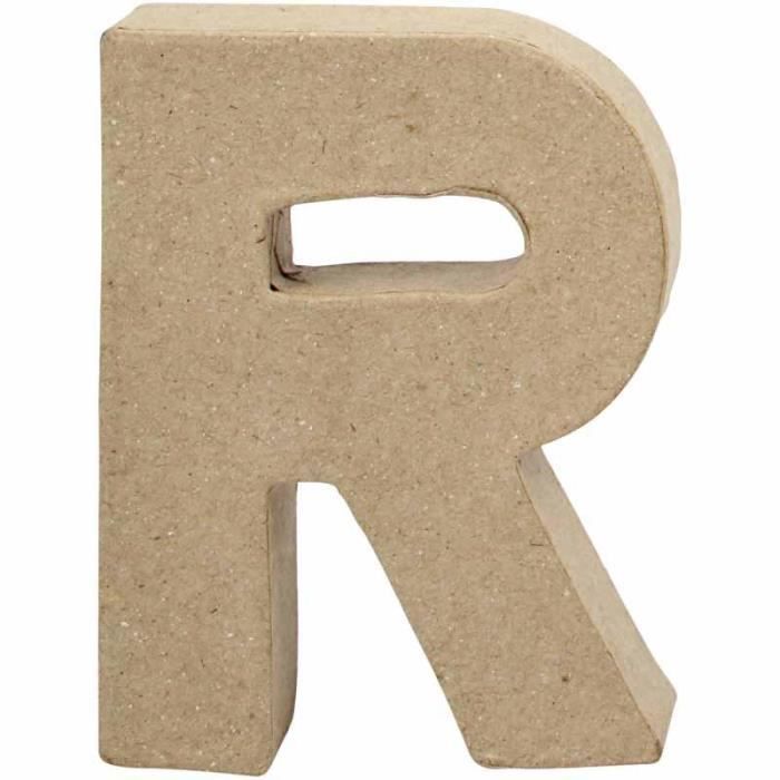 Lettre faite main en papier mâché. Réf 26656