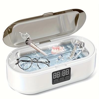 Ultrasonic Jewelry Cleaner, 700ML Professional Ultrasonic Cleaner with 3 Digital Timer Modes, Portable Ultrasonic Jewelry Cleaner Glasses