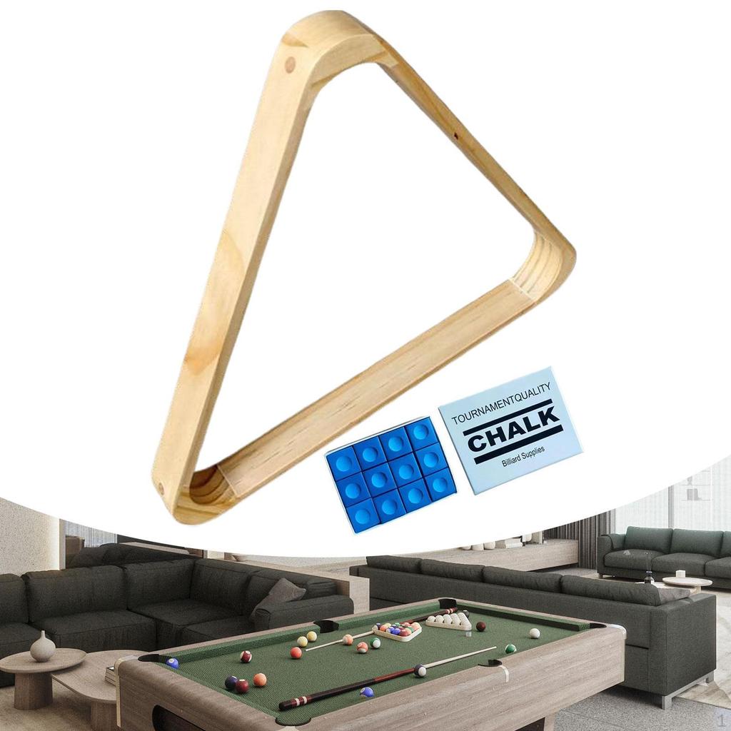 Billiard Table Triangle Rack for Pool Balls Wood Equipment