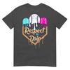Baseball Ice Cream Drip Boys Home Plate Glove Respect Drip TShirt