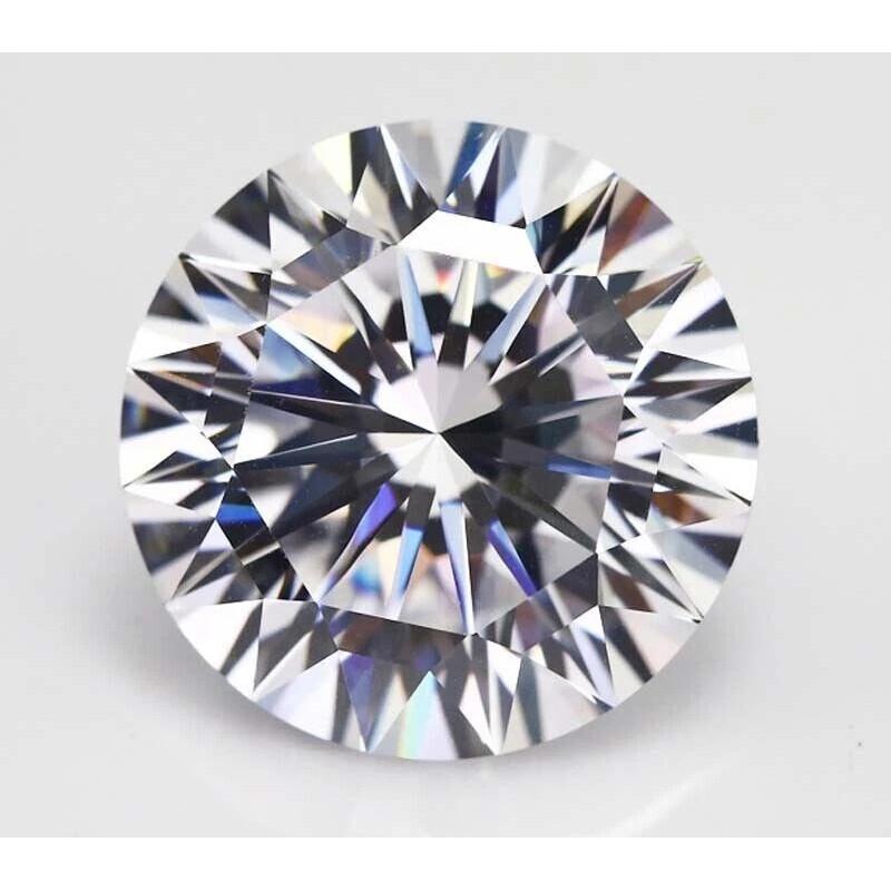 Natural Shiny White Zircon Round Faceted Cut 6-8 Ct Stunning Certified Gemstone