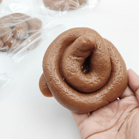 1/2/3Pcs Fake Shit Squeeze Toy Anxiety Stress Relief Simulated Poop Sensory Toy Soft Stretchy Fidget Toy Prank Gag