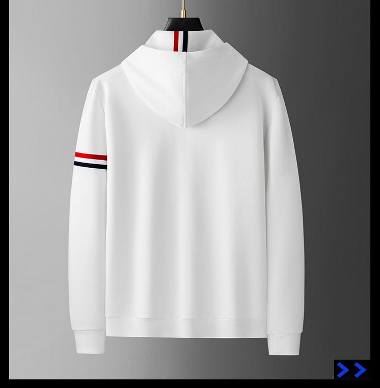 2025 European Men's Trendy Hooded Sweatshirt: Autumn/Winter Collection - Long Sleeve Cardigan