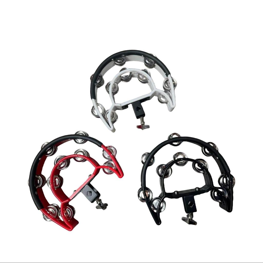 Percussion Stand with Drum Clamps & Clip-on Hi-Hat Cymbal Extension for Jazz Drums, Hand Bells - Double & Single Row Options