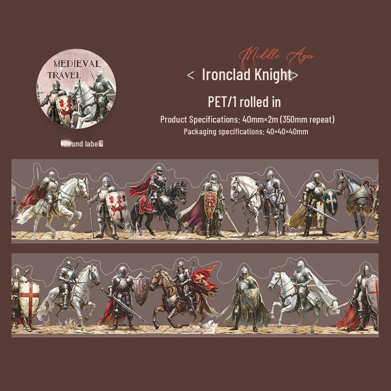 Medieval Journey Series: Alien Landscape PET Tape - Retro Decor in 6 Styles