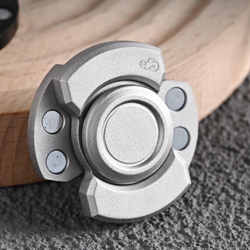 3-in-1 Magnetic Fidget Spinner and Slider Zinc Alloy EDC Stress Relief Fingertip Gyro Fidget Spinner Toy for Adult