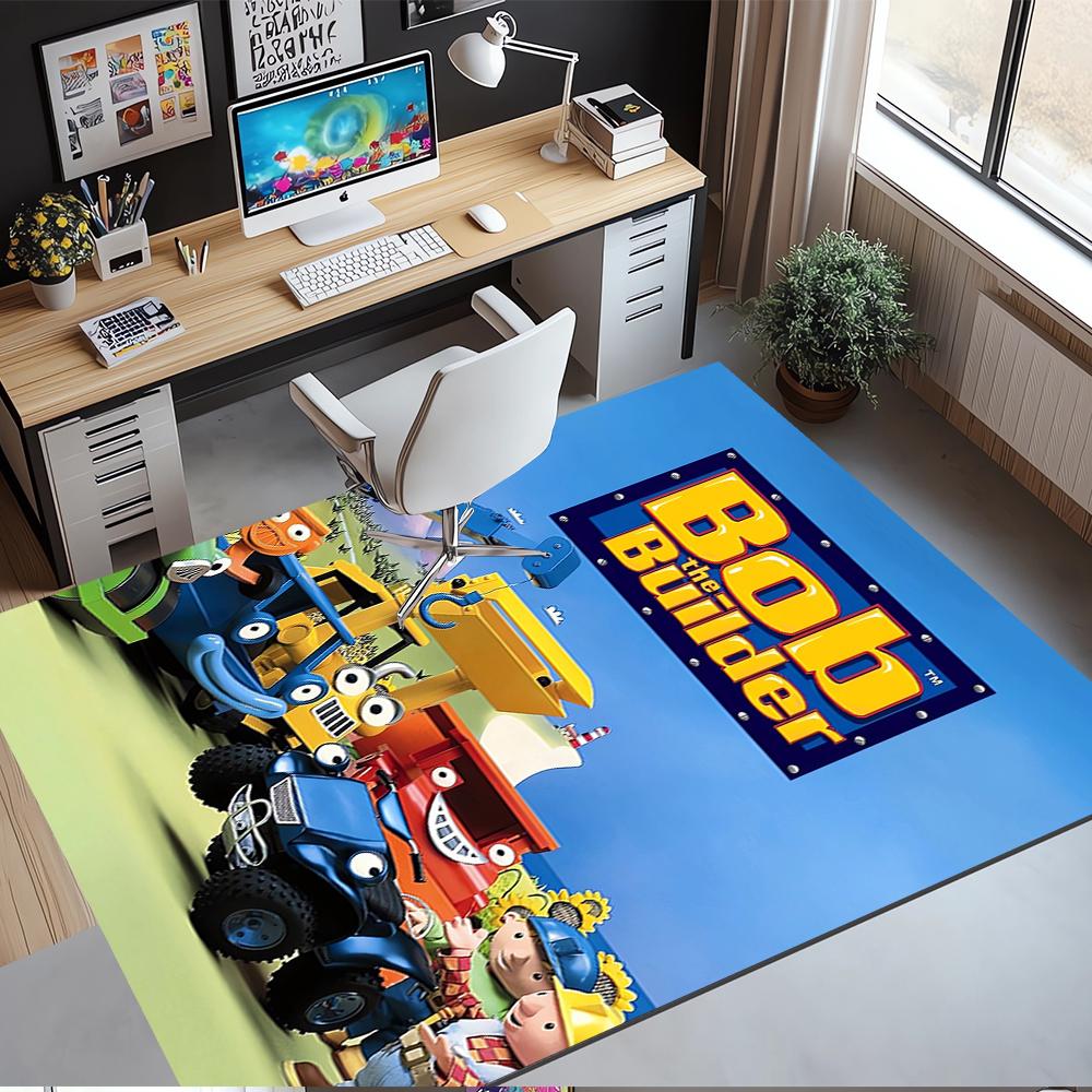 Bob the Builder Printed Carpet,Rug,for Office Chair Living Room Bedroom Kitchen Room Decor Gifts.