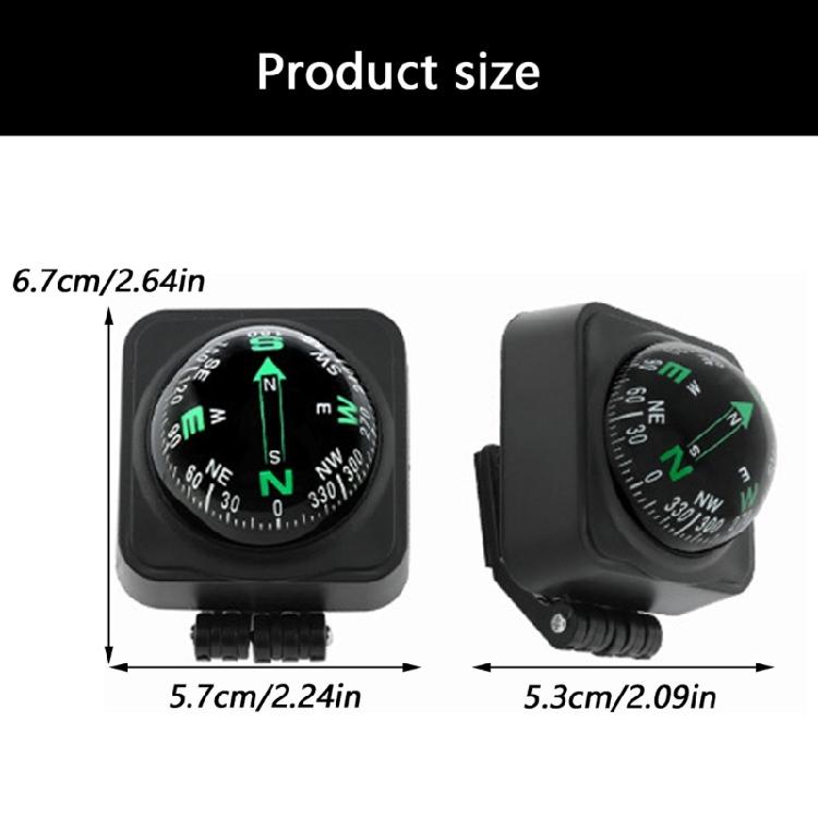 Weather Resistant Car Navigation Instrument with Full Rotation Visibility Automotive Leveling Guidance for Drivers