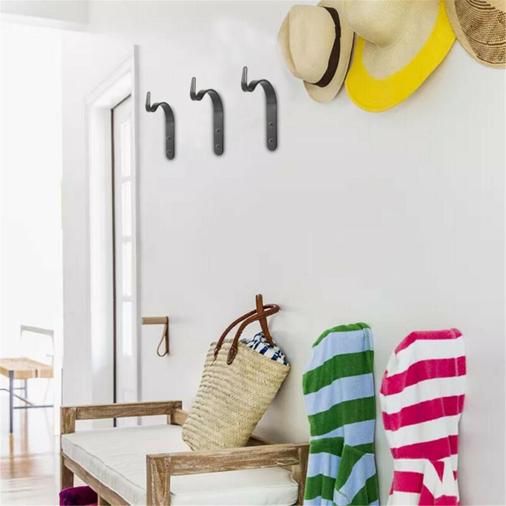 1PCS Garden Hanging Wall Brackets Outdoor Basket Flower Plant Pot Hanger Metal Hook Decor