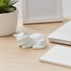 3D Printed Sleeping Cat Figurines Geometric Cat Statue Minimalist Cute Cat Art Crafts