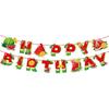 Summer Watermelon Banner and Cake Topper Set: Fruit-Themed Children's Birthday Party Decorations