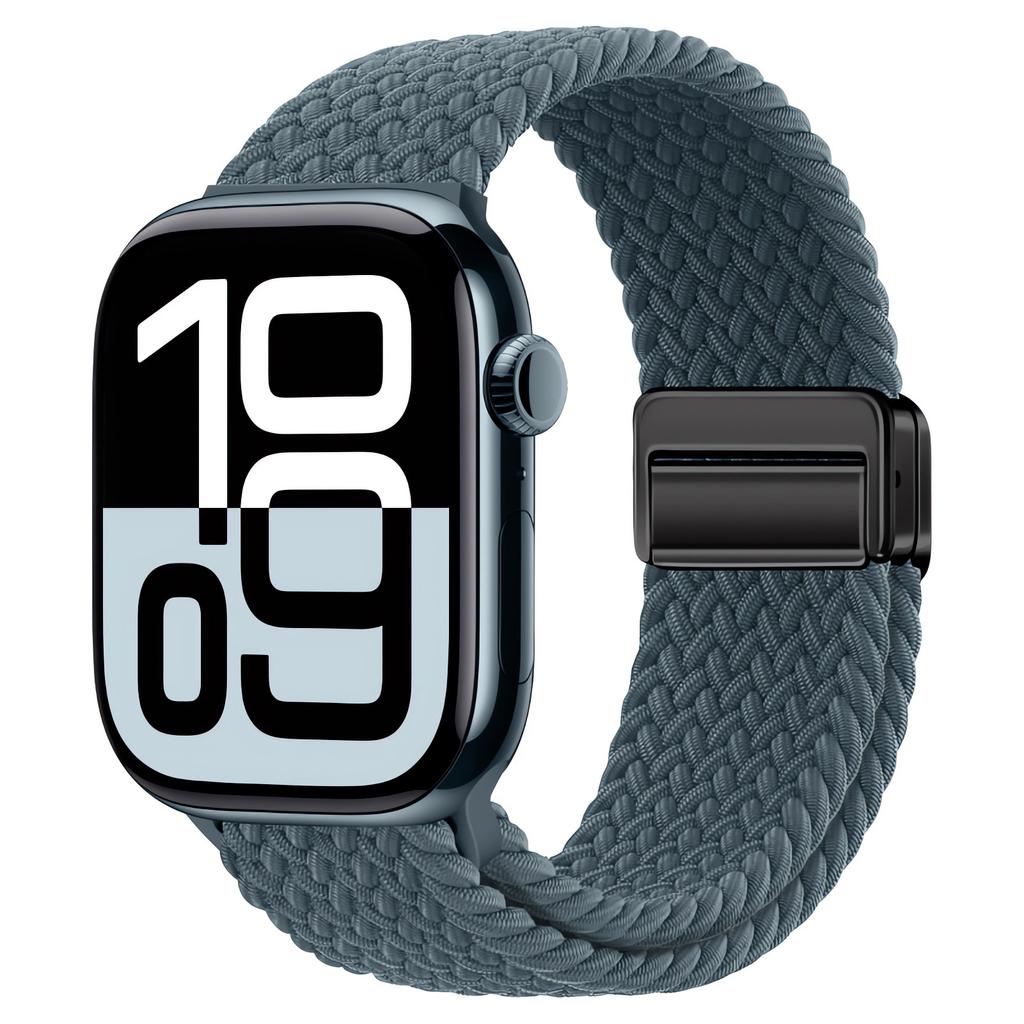 Magnetic Strap Apple Watch Band 44mm 40mm 45mm 49mm 46mm Braided solo loop Bracelet correa iWatch series se 7 3 6 8 9 10 ultra 2