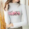 Large Flowers 28.5cm Wide, Easy To Print Iron-On Transfers, Towels, Clothing Stickers, DIY, Sweatshirts, T-Shirts, Heat-Adhesive Decals
