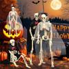 Realistic Plastic Skeleton Bride/Groom Skull Halloween Decoration For Indoor Outdoor Party Scary Theme Events