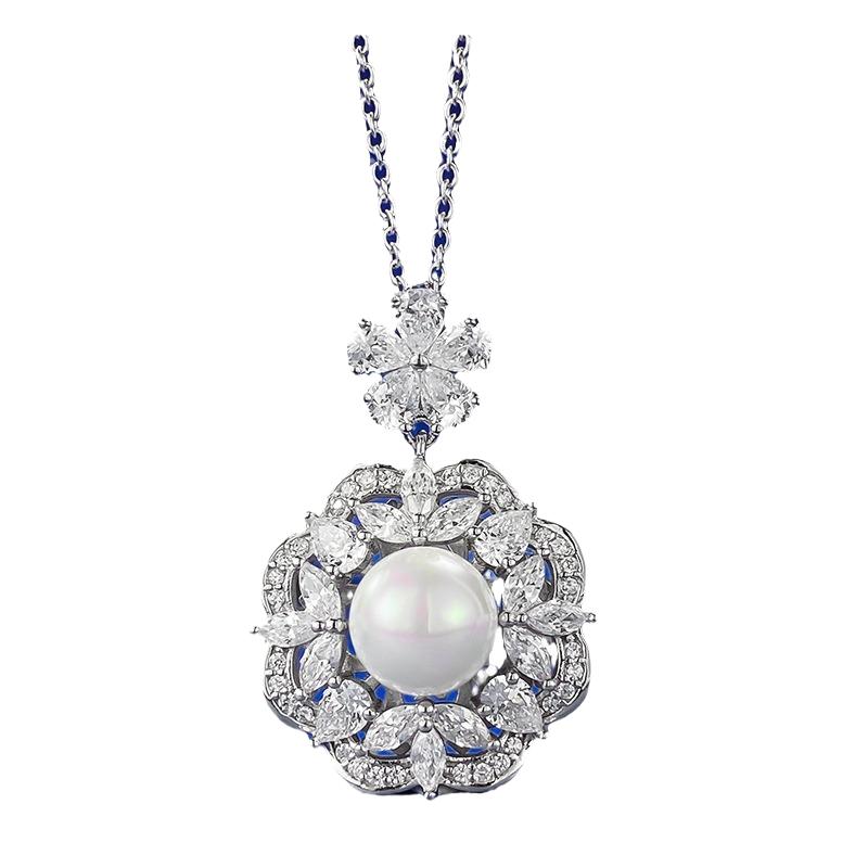 New European and American S925 Silver Necklace Pendant for Women's Light Luxury Daily Fashion Jewelry Women