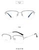 2024 Ultra-light Fashionable Square Semi-rim Titanium Blue Light Blocking Myopia Glasses