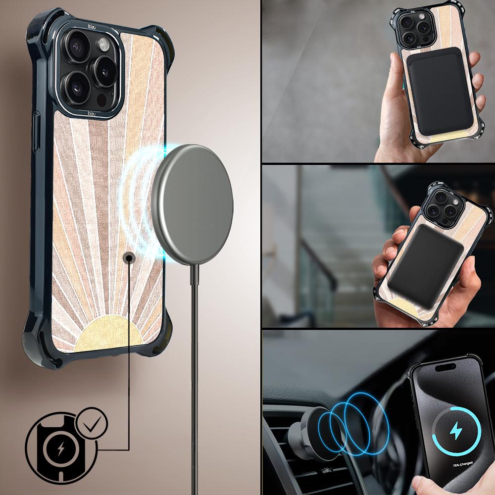 Case Iphone 15 Pro Ibizu Dropguard Ultra Z Magsafe, Boho, Sunrise