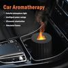 Car Air Purifier With Colorful Light Simulation Flame Humidifier Air Freshener Automobile Diffuser Humidifier
