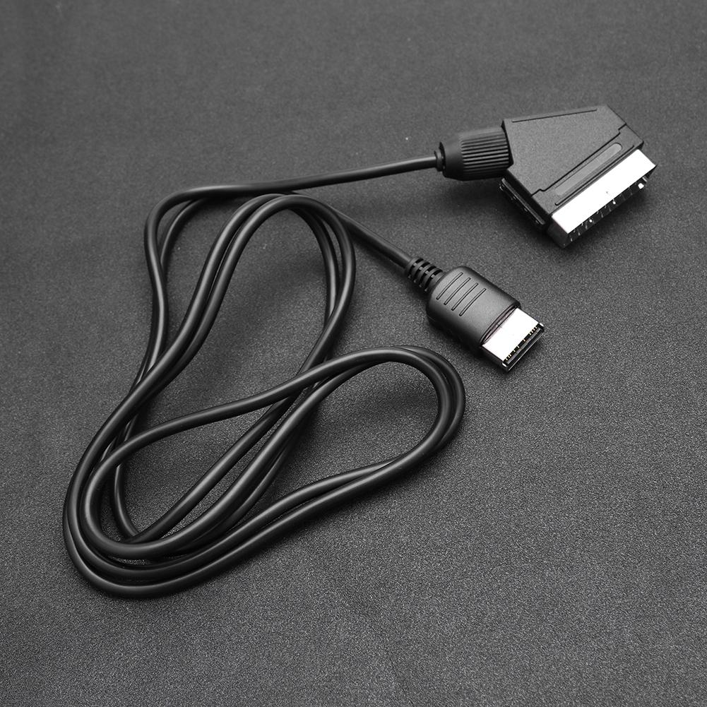 RGB Scart Cable For SEGA Dreamcast DC Replacement TV AV Lead Connection Cord Image Definition Improvement Audio Video Converter