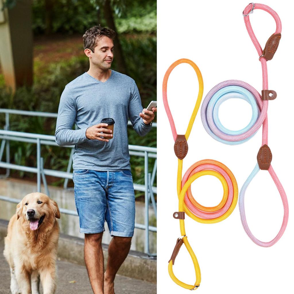 Dog Strap Pet Puppy Dog Nylon Rope Adjustable Fit Anti-Pull Animals Accessories for Outdoor Running Walking Beach Hiking