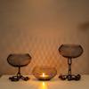 Iron Lantern Candle Holder Sturdy High Temperature Resistant Mesh Hollow Design Aromatherapy Lamp Table Decoration Metal Crafts