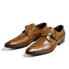 Schnallen-Munch Lederschuhe Herren Echtes Leder Kleiderschuhe Herren Trendige Herren Ein-Pedal Business Casual Schuhe Große Größe Lederschuhe