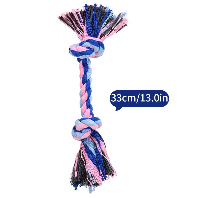 Dog Toys Puppy Cotton Chew Rope Knot Toy Durable Braided Dog Cleaning Teeth Bone Rope Dog Training Supplies Juguetes Para