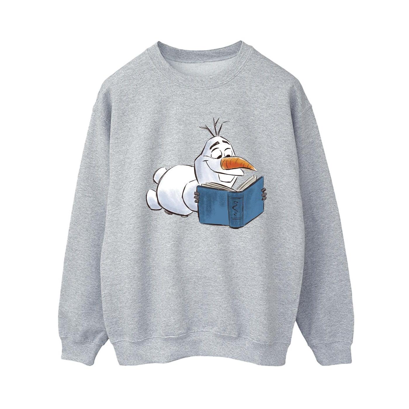 Disney Damen/Damen Frozen Olaf Lese-Sweatshirt XXL grau