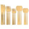 20Pcs/Set Gold Mirror Cutlery Set 304 Stainless Steel Dinnerware Set Knife Fork Spoon Dinner Set Kitchen Flatware Tableware Set for 4