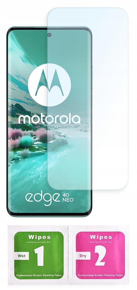 Custodia per Motorola Moto EDGE 40 Neo ANTI-SHOCK TRASPARENTE RETRO + VETRO
