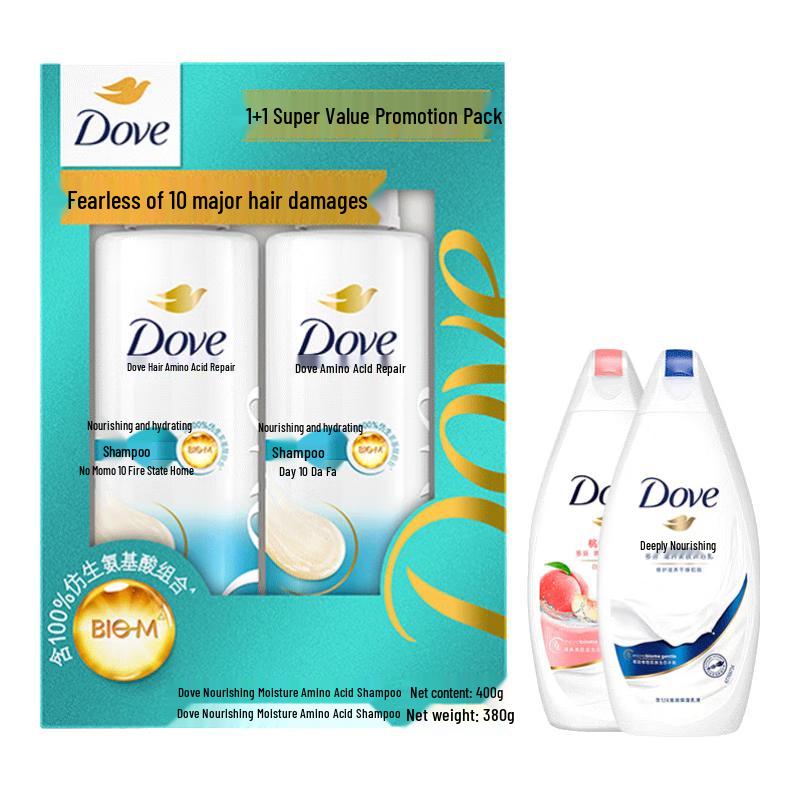 Dove Nourishing Moisturizing Shampoo & Shower Gel Set