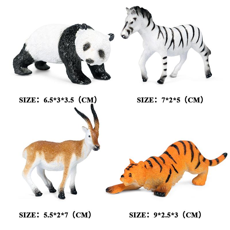 Oenux Mini Wild Wild Forest Animals Insect Dinosaur Model Owl Fox Squirrel Hedgehog Fox Frog Figurines Cake Toppers Kid Toy Gift