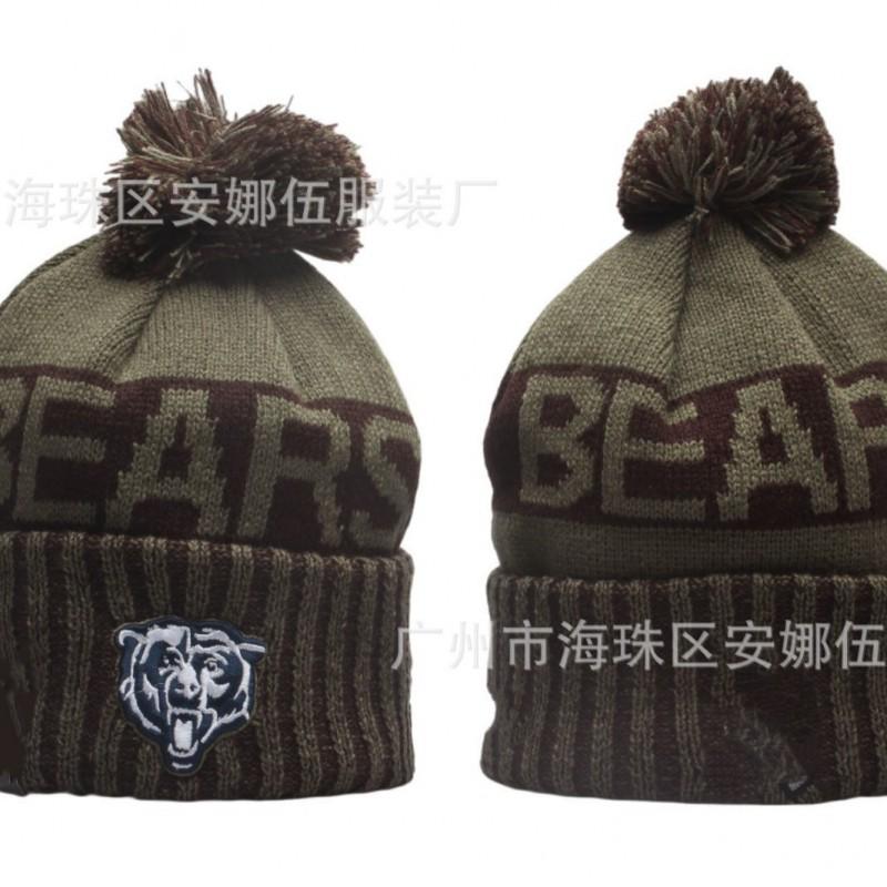2026 Winter Chicago Bears Knit Hat Embroidered Warm Beanie Men Women Sports Team Cap