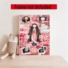Nezuko Kamado Collage 5D Diamond Painting Round Diamond Rhinestones Mosaic Diamond Embroidery Wall Paintings Rhinestones Gift Frameless