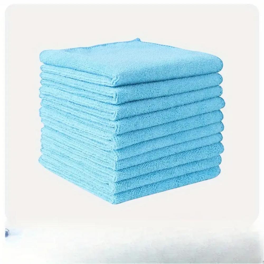 10-piece microfiber cleaning cloth for kitchen, home, car wash and glass, suitable for multiple scenarios